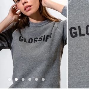 Glossier Gray Crewneck Sweatshirt Small